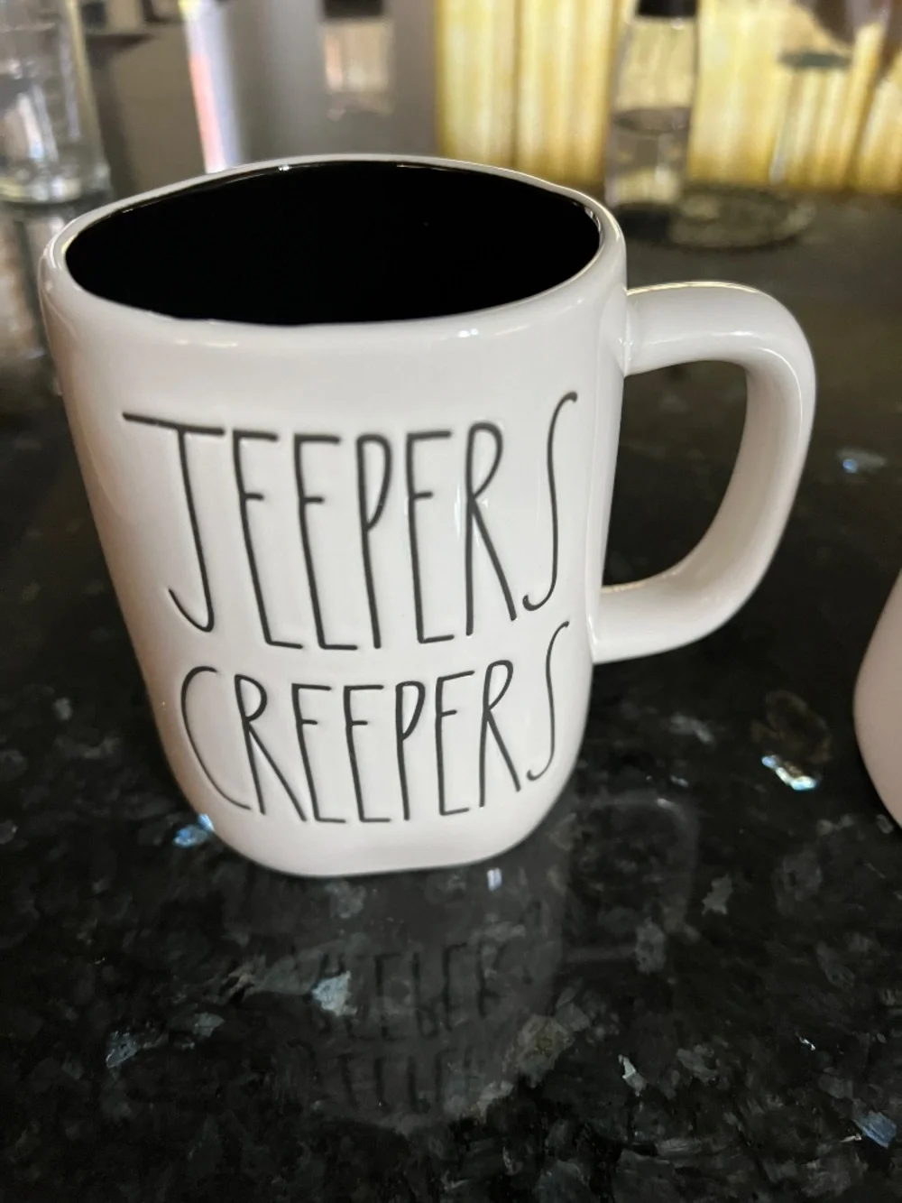 NWOT Rae Dunn Halloween Jeepers Creepers/Boo Set of 2